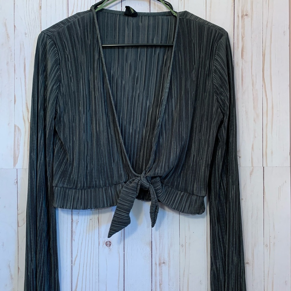 Urban Outfitters tie front crop top